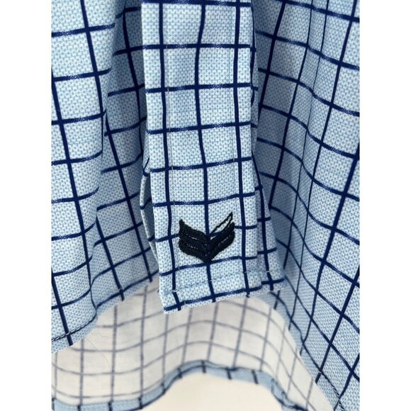 Buttercloth‎ Mens Navy Blue Regular Fit Block Shirt 2XL XXL Long Sleeve - Picture 3 of 8